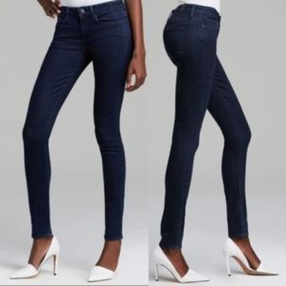 Vince Riley Dark Indigo Wash Mid Rise Skinny Jeans 30 - Picture 1 of 4